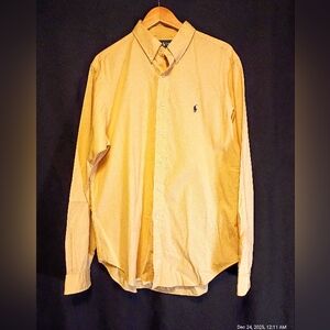 Polo Ralph Lauren Classic Fit Oxford Shirt Mens LT (Large Tall) Yellow